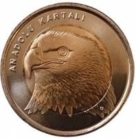 () Монета Турция 2014 год 1 лира ""  Биметалл  UNC